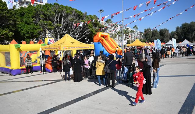 Mersin'de ara tatile giren öğrenciler için etkinlik alanı oluşturuldu