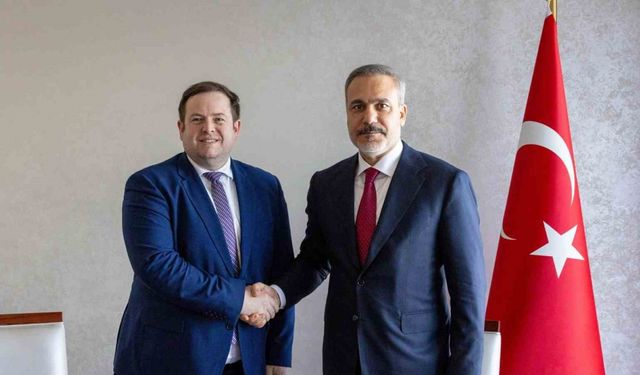 Dışişleri Bakanı Fidan, İngiltere’nin Avrupa ve Kuzey Amerika’dan Sorumlu Devlet Bakanı Doughty’i kabul etti