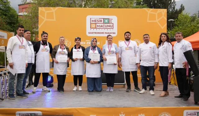 Manisa'da mesir macunu yemekler yarıştı