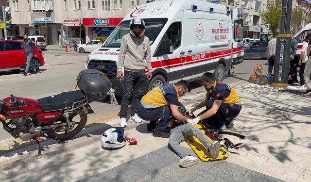 Aksaray’da motosikletler çarpıştı: 2 yaralı