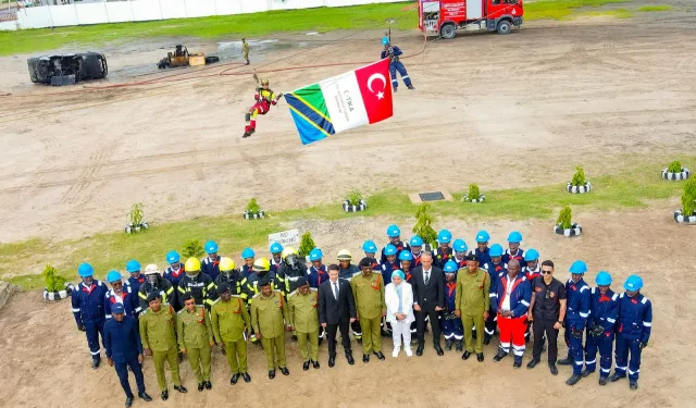 Konya İtfaiyesi'nden Tanzaya'da başarılı tatbikat