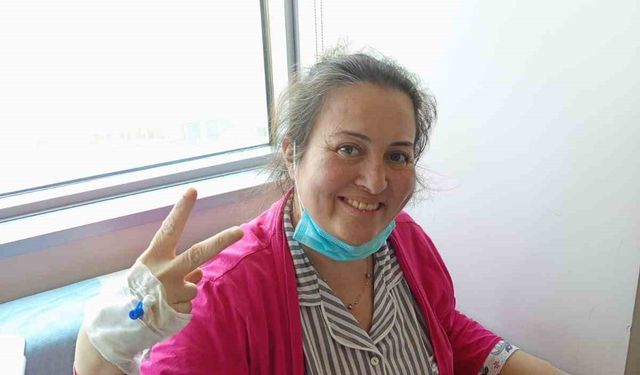 Akciğer nakli olan 41 yaşındaki kadın sağlığına kavuştu