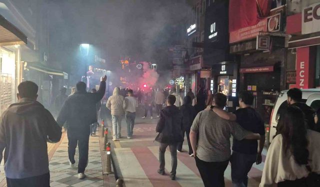 Bartın’da Beşiktaş taraftarların galibiyet sevinci