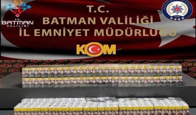 Batman’da kaçak sigara operasyonu: 1 gözaltı