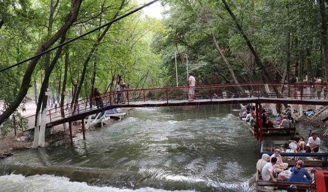 Bozdoğan’daki piknik alanı sıcak yaz günlerinde serinletiyor