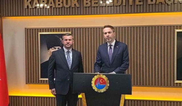 Enerji ve Tabii Kaynaklar Bakanı Alparslan Bayraktar’dan Karabük Belediyesine ziyaret