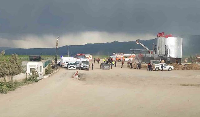 Erzurum’da Güven Asfalt tesislerinde patlama
