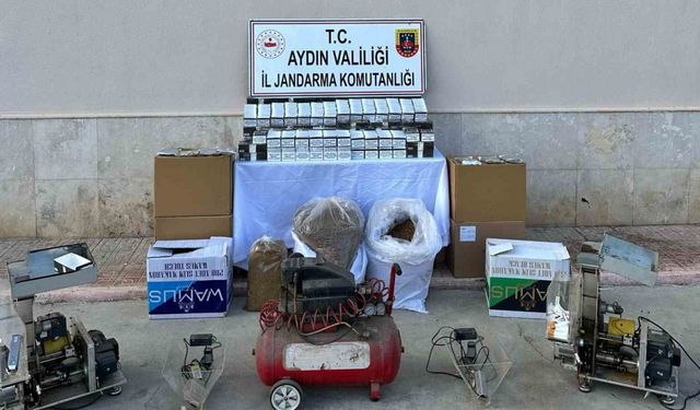 Jandarmadan kaçak tütün baskını: 2 gözaltı