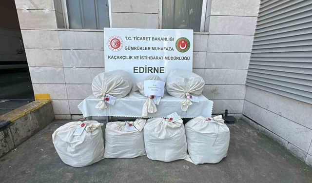 Kapıkule’de televizyon ünitesinde 49 kilo esrar ele geçirildi
