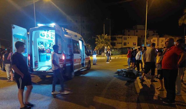 Mersin’de otomobilin çarptığı motosikletin sürücüsü yaralandı