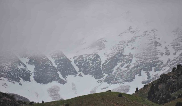 Tunceli’de yüksek kesimlere kar yağdı