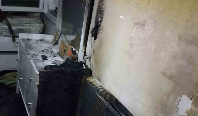 Alevlere teslim olan ev kullanılamaz hale geldi