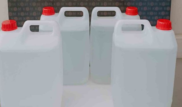 Kırıkkale’de 20 litre kaçak alkol ele geçirildi