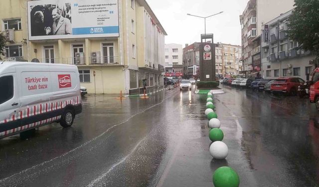 Kırklareli’nde sağanak etkili oldu
