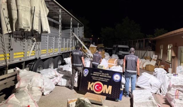 Aksaray KOM’dan kaçakçılara darbe