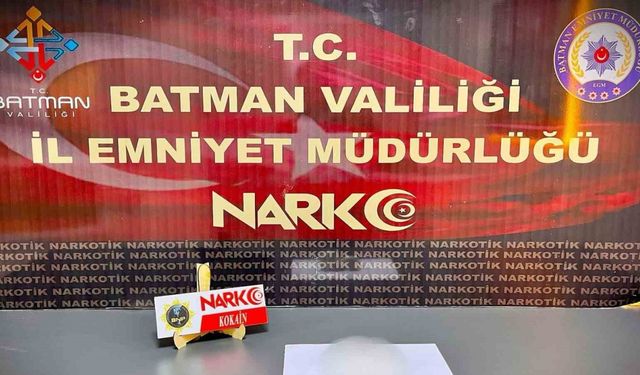 Batman’da 175 gram kokainin ele geçirildiği operasyonda 2 kişi tutuklandı