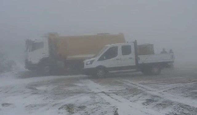 Bayburt’un Soğanlı Dağı’nda tipi ve fırtına etkili oluyor