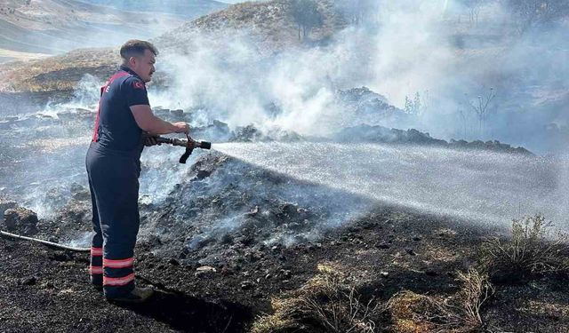 Çankırı’da çıkan örtü yangını söndürüldü