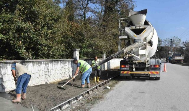 Düzce’de 7 kilometre yeni yol açıldı