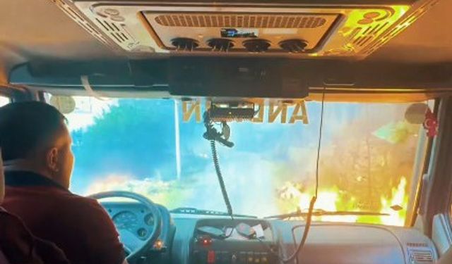 Kahramanmaraş yangınında ekiplerin zorlu mücadelesi