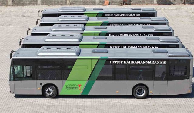 Kahramanmaraş’a 5 yeni otobüs