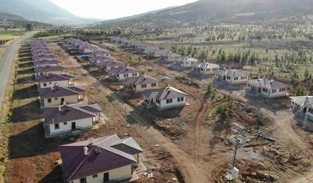Kahramanmaraş’ta köy afet konutlarının yapımında sona gelindi