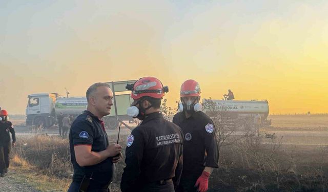 Kartal Belediyesi’nden Silivri’deki orman yangını müdahalelerine destek