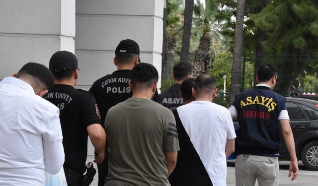 Mersin’de suç örgütüne şafak operasyonu: 18 gözaltı