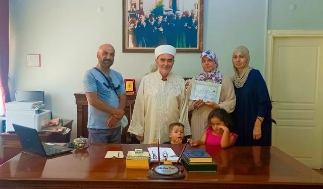 Söke İlçe Müftülüğü’nde ihtida töreni gerçekleştirildi