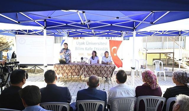 Uşak’ta üniversite-köy buluşmaları devam ediyor: Bilim Kafe Güre’de