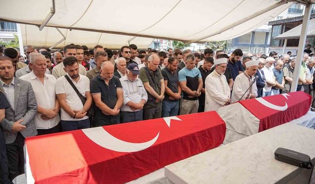 Yangın şehitlerine son veda