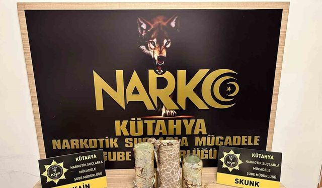 Kütahya’da uyuşturucuyla yakalanan şüpheli tutuklandı