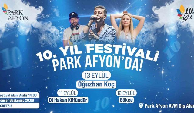 Park Afyon AVM’de 10’ncu yıl festivali