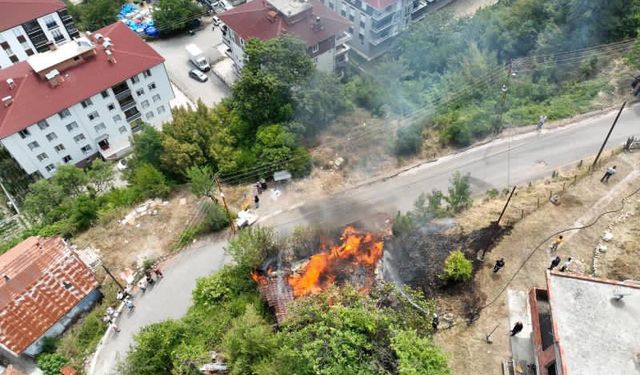 Sinop’ta ahşap yapıda yangın