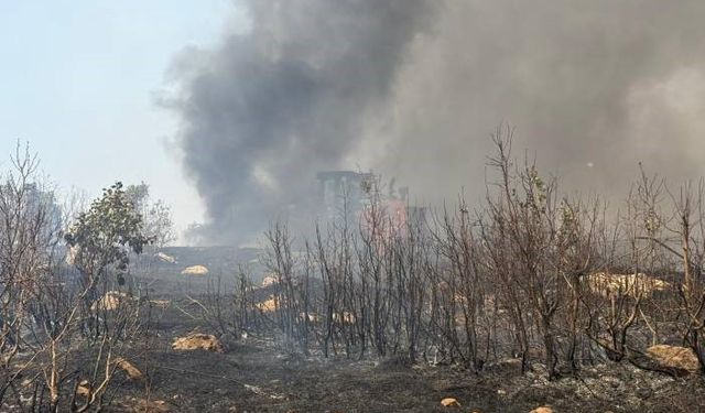 Şırnak’taki örtü yangını 7 saatte söndürüldü