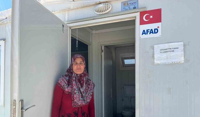 Yangın sonrası kurulan konteynır kentte rahat ve güvenli hayat