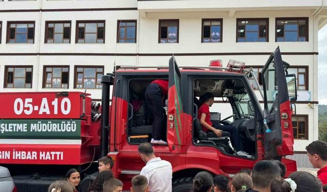 İlkokul öğrencilerinin ilk dersi yeşil vatan