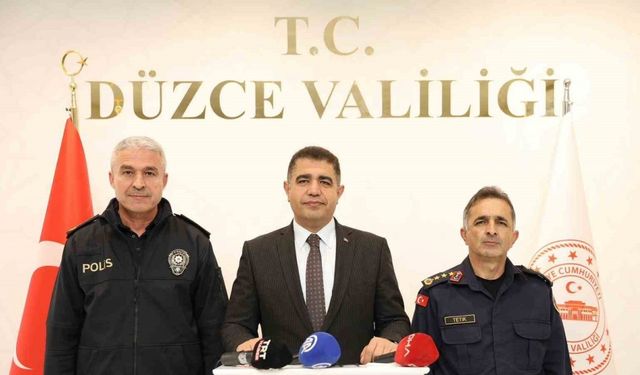 Düzce’de suç oranları geçen yıla oranla yüzde 10 azaldı