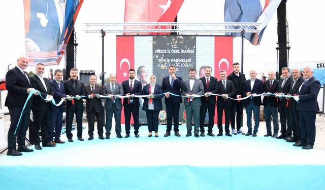 Düzce’de yeni 24 adet iş makinası hizmete alındı