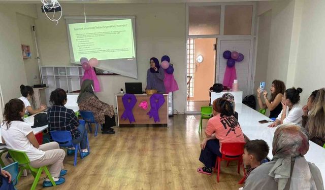 Erdemli’de meme kanseri farkındalık etkinlikleri