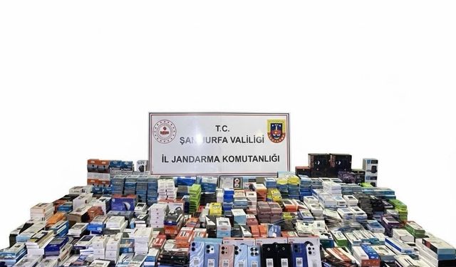 Şanlıurfa’da 9 adet gümrük kaçağı cep telefonu ele geçirildi
