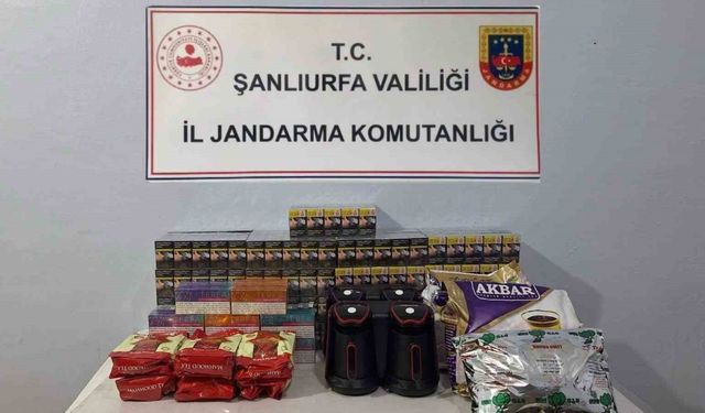 Şanlıurfa’da bin 130 paket  gümrük kaçağı sigara ele geçirildi