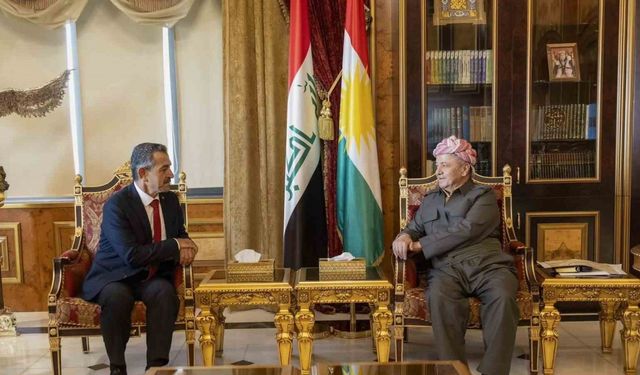 Şırnak Valisi Ekici, Irak’ta Mesut Barzani ile görüştü