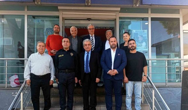 Sökeli gazeteciler, Emniyet Müdürü Çetinkaya ile görüştü