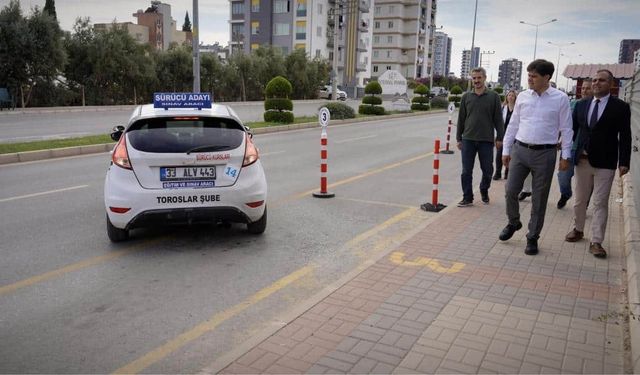 İl Millî Eğitim Müdürü Özdemirci, Direksiyon Sınav Alanını İnceledi