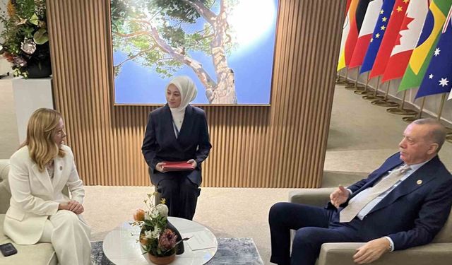 Cumhurbaşkanı Erdoğan, İtalya Başbakanı Meloni’yi kabul etti