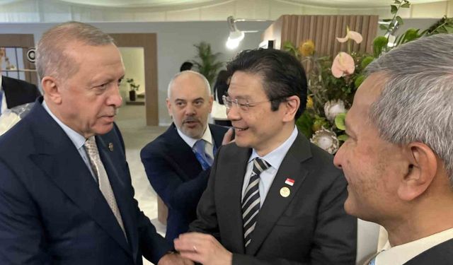 Cumhurbaşkanı Erdoğan, Singapur Başbakanı Wong’u kabul etti