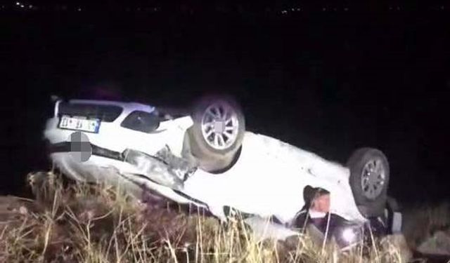 Diyarbakır’da araç takla attı: 1 yaralı