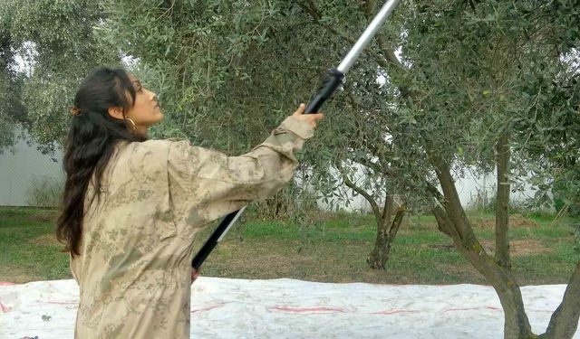 Genç kadın çiftçi huzuru toprakta buldu