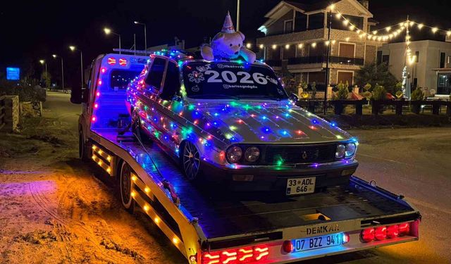 LED ışıklarla süslenen Toros dikkat çekti